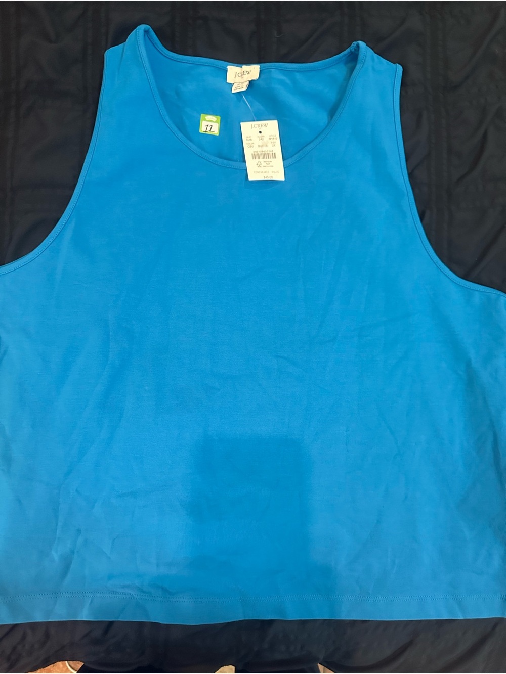J. Crew Teal Scoop Neck Tank